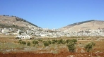Mt. Gezerim left, Mt. Eival right.